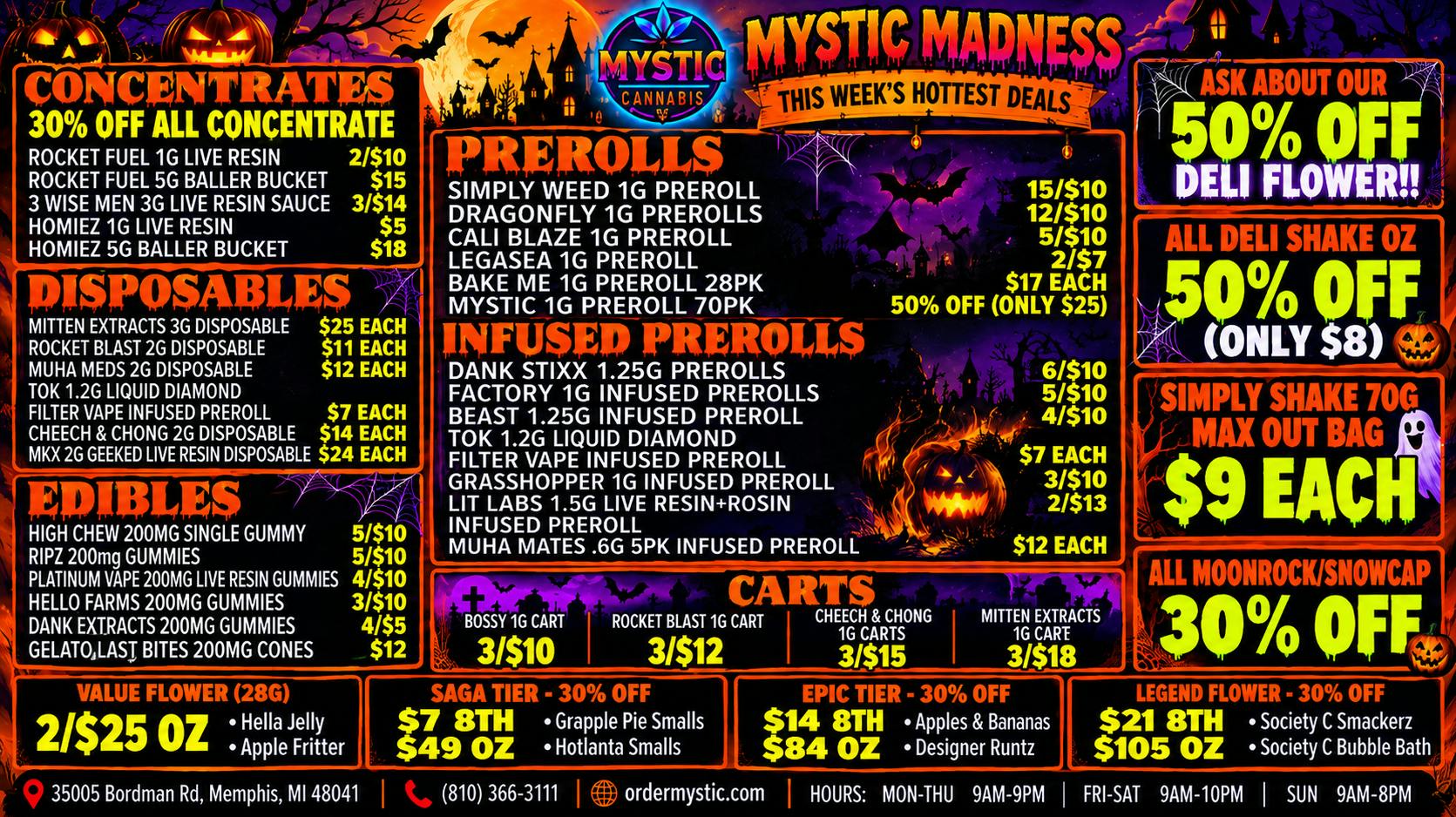 Mystic Cannabis of Memphis - Delivery Mystic Cannabis - 50% off Deli Flower + MORE!!!
