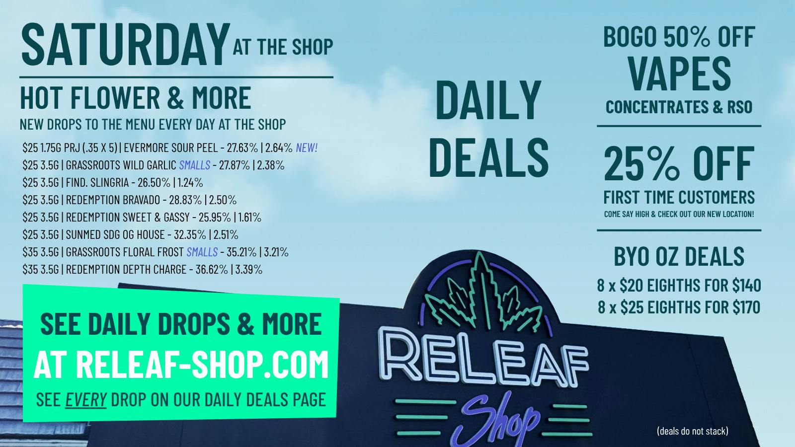 ReLeaf Shop - Eldersburg NOW OPEN Saturday Drops & Spotlight