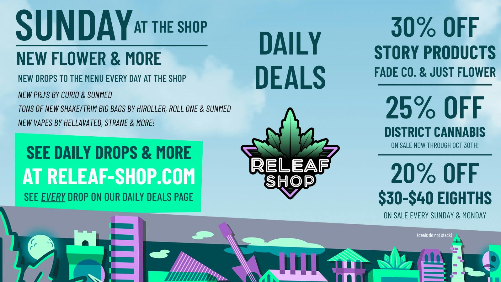 ReLeaf Shop - Baltimore Sunday Drops & Deals