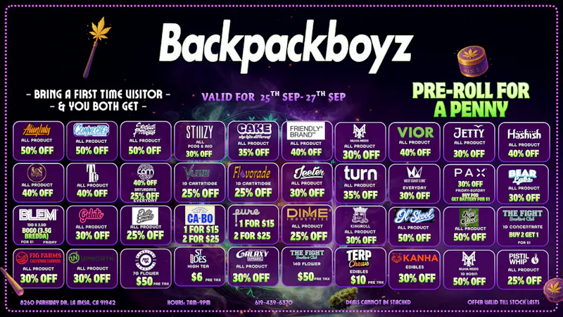 Backpack Boyz San Diego 25% OFF RETURNING , 50% OFF FTP