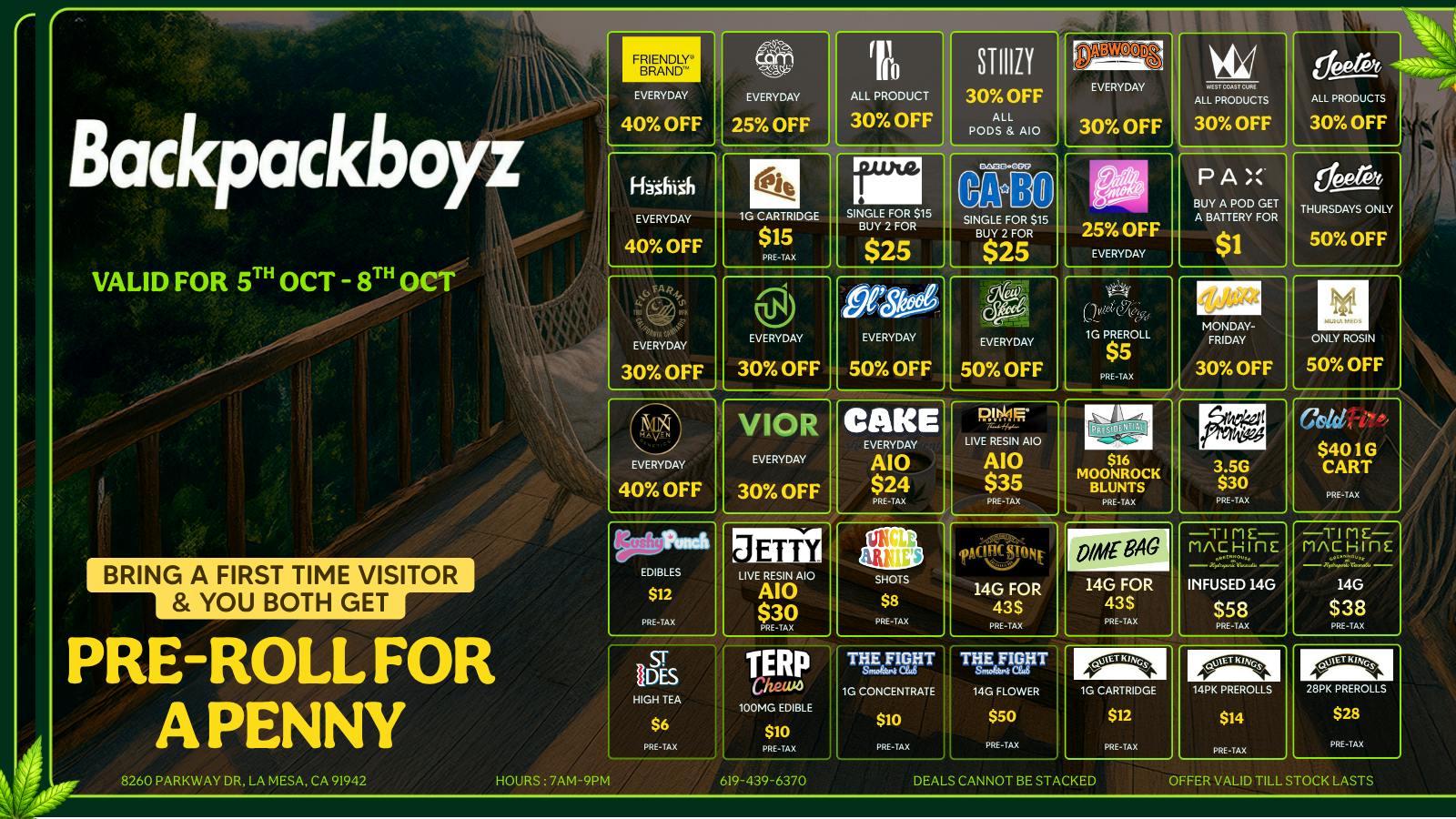 Backpack Boyz San Diego 25% OFF RETURNING , 50% OFF FTP