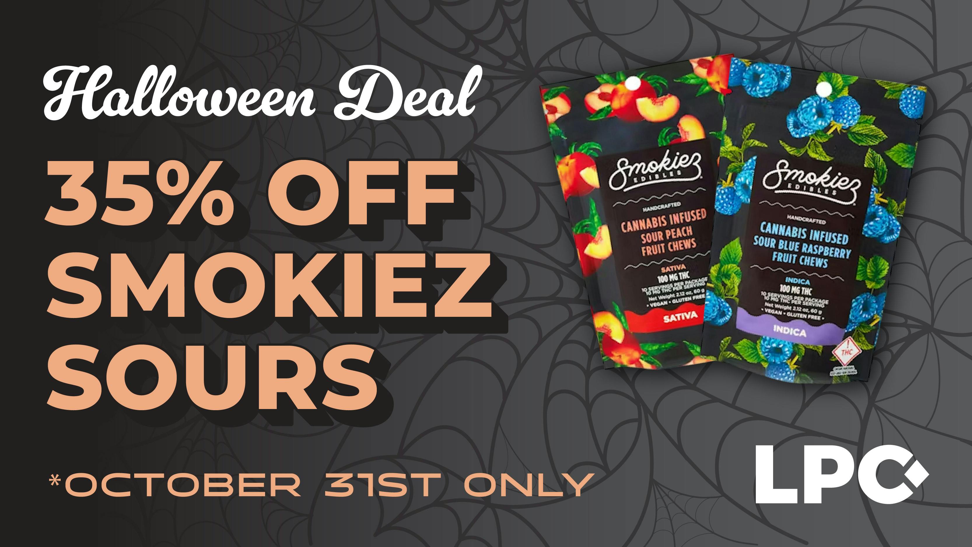 Lone Peak Cannabis Co. Laurel Halloween Deal - 30% Off Smokiez Sours