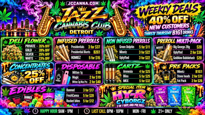 The Jazz Cannabis Club FRESHEST F***ING WEED AROUND! DEALS DAILY