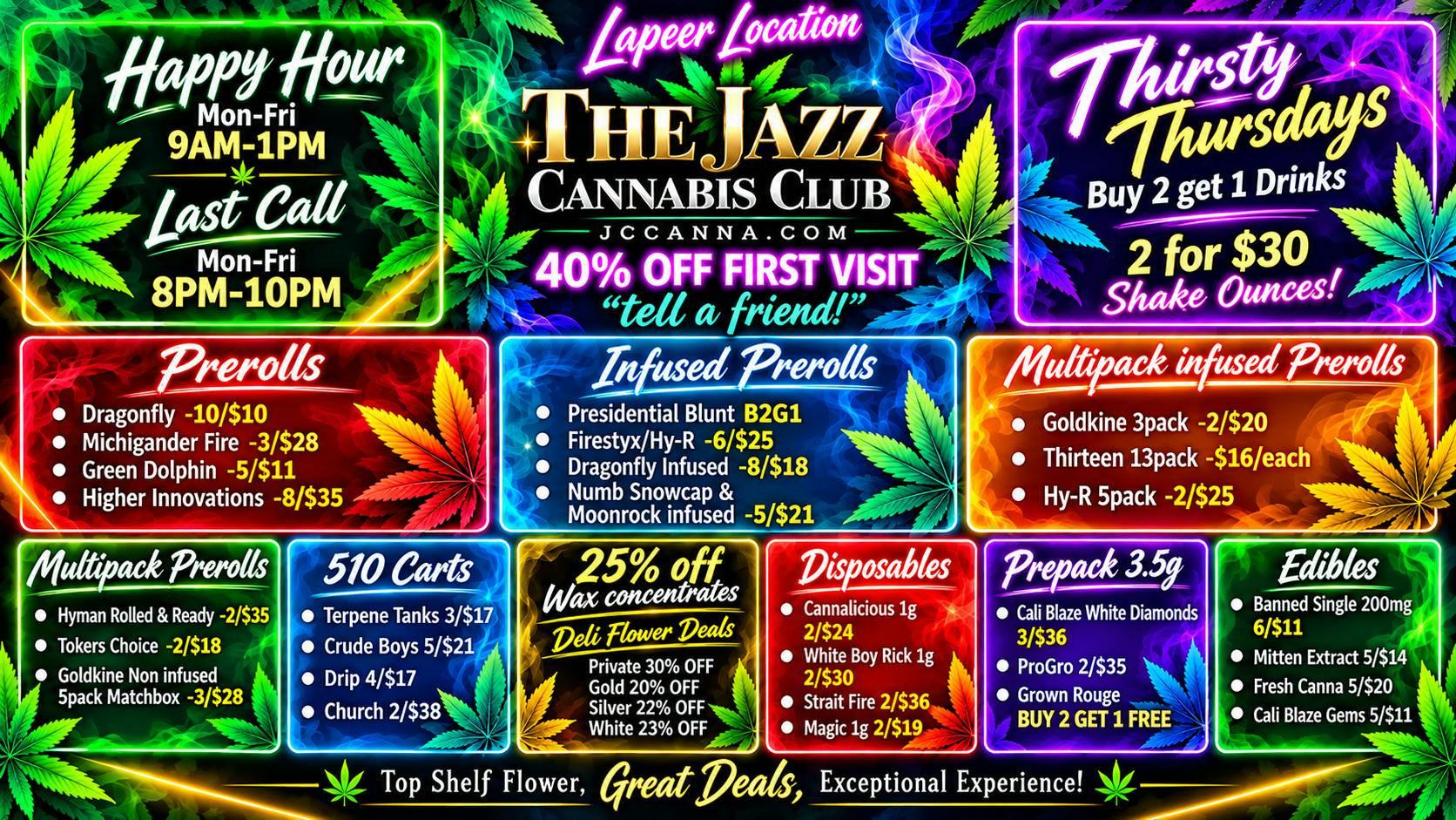 The Jazz Club - Lapeer COME SNATCH THEM UP BEFORE THEYRE GONE!