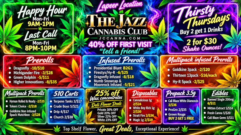 The Jazz Club - Lapeer COME SNATCH THEM UP BEFORE THEYRE GONE!