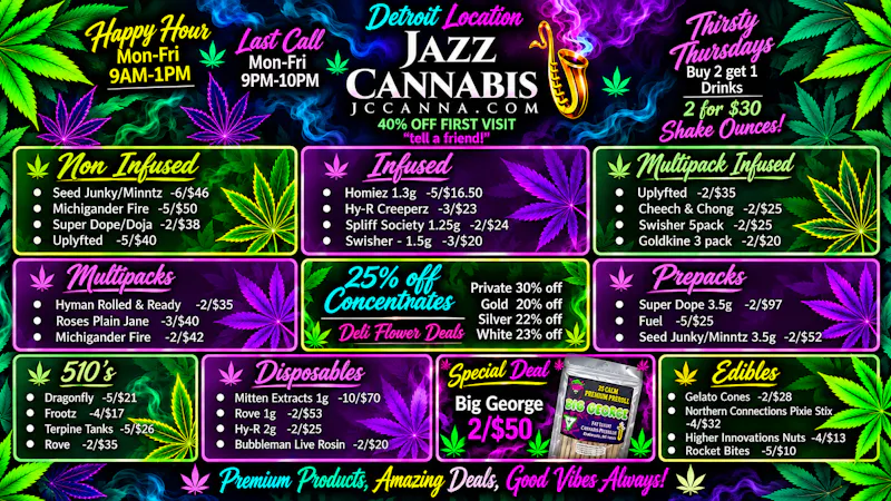The Jazz Cannabis Club FRESHEST F***ING WEED AROUND! DEALS DAILY