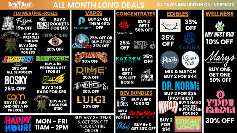 Better Daze Delivery - Covina Everyday Deals List!