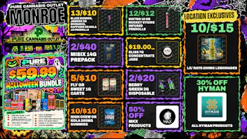 Pure Cannabis Outlet - Monroe $59 BUNDLE 🎃 HYMAN SALE 🎃 HAPPY HALLOWEED
