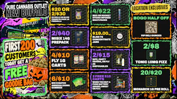 Pure Cannabis Outlet - New Buffalo FIRST 200 CUSTOMERS 🎃 FREE GOODIE BAG