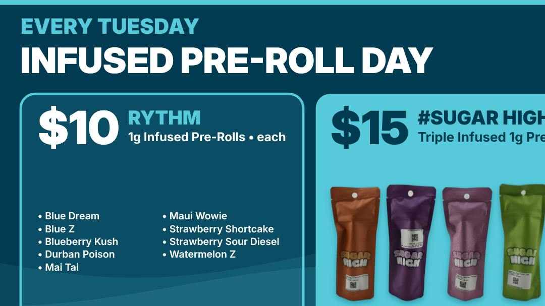NAR Cannabis - Mount Laurel TUESDAYS: $10 RYTHM & $15 SUGAR HIGH PRE-ROLLS