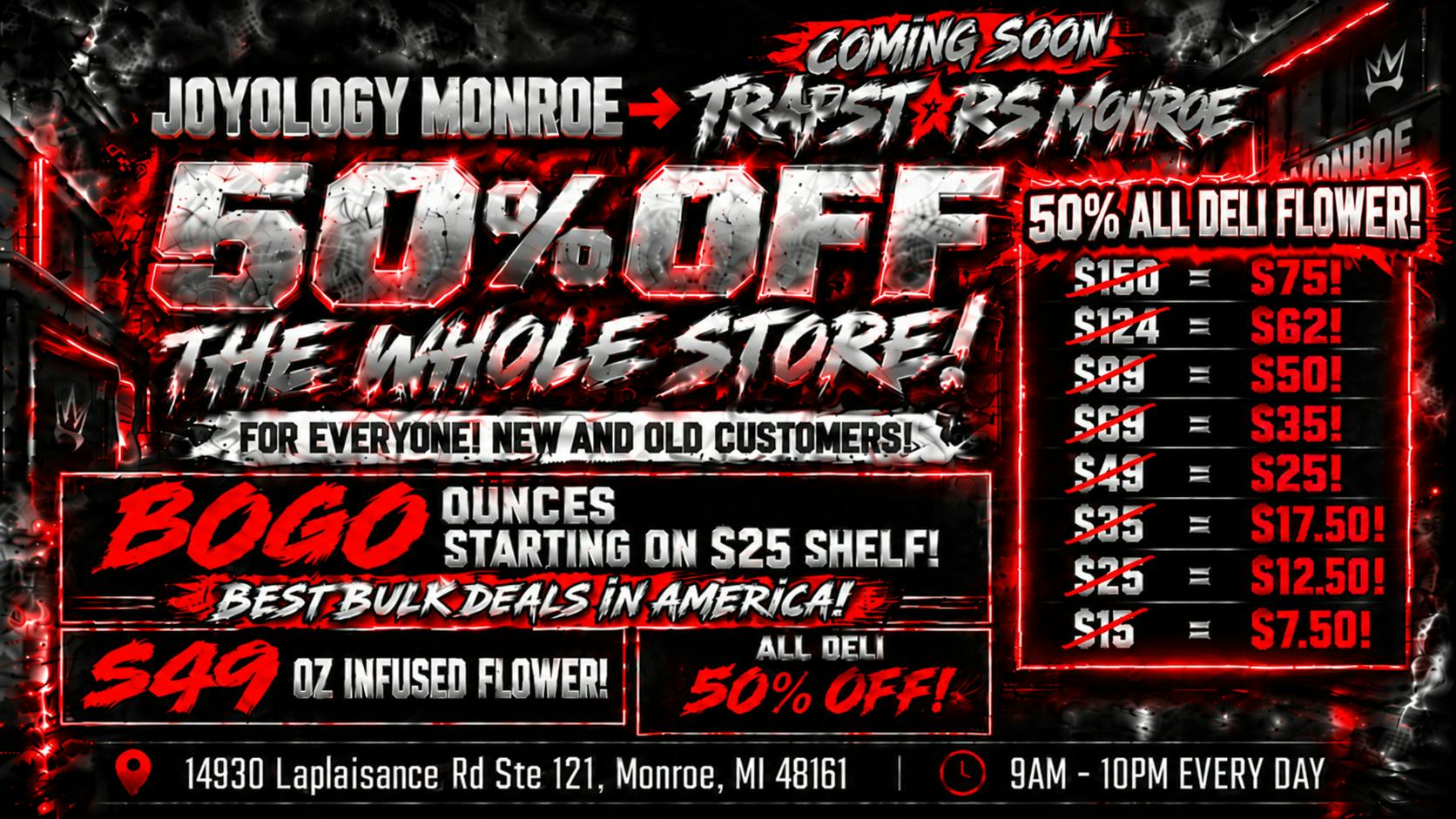 Joyology of Monroe Joyology Outlet Becomes TRAPSTARS | LOWEST PRICES!
