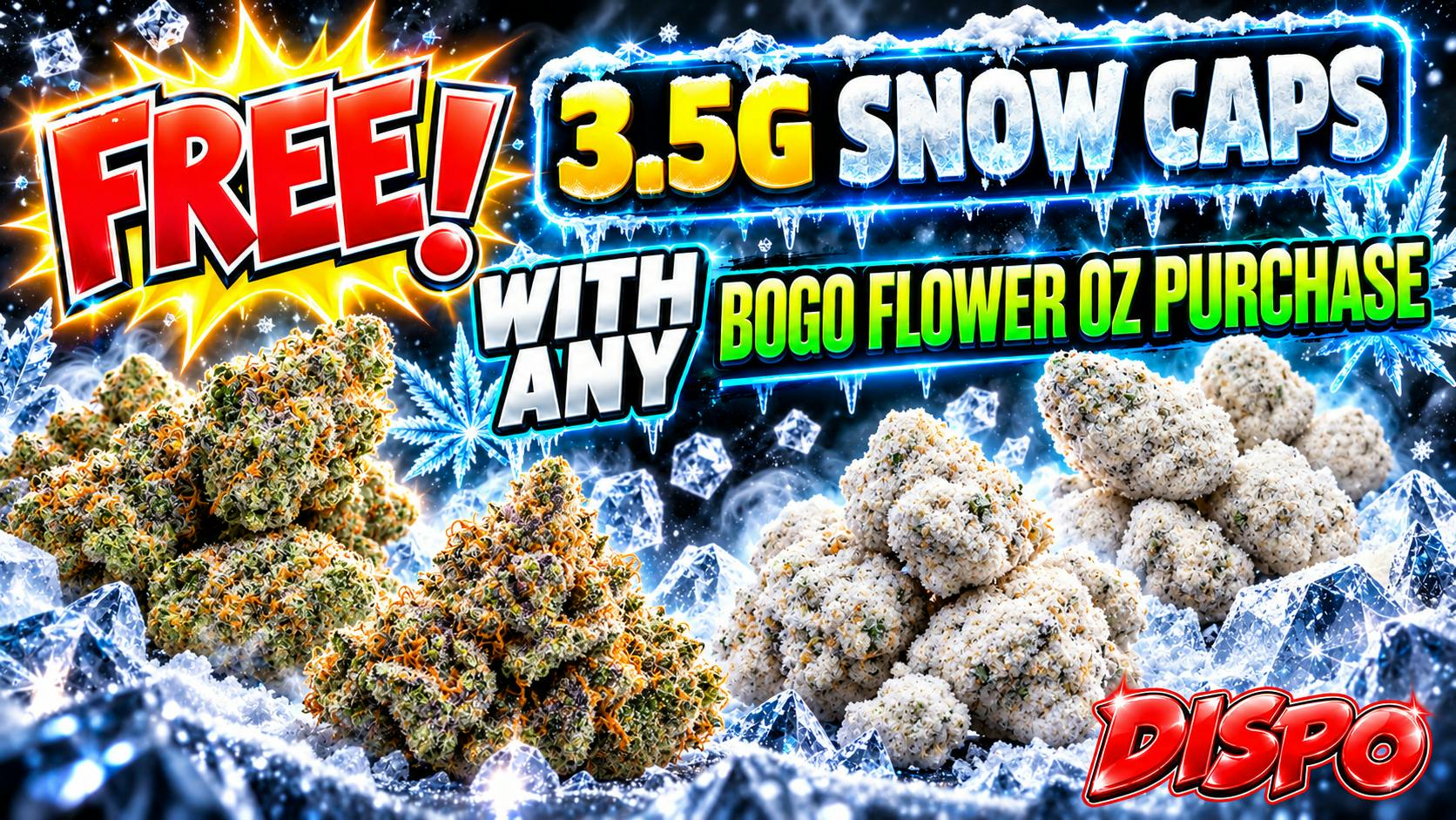 Dispo New Buffalo 💨🧊FREE 3.5G SNOW CAPS❄️💨