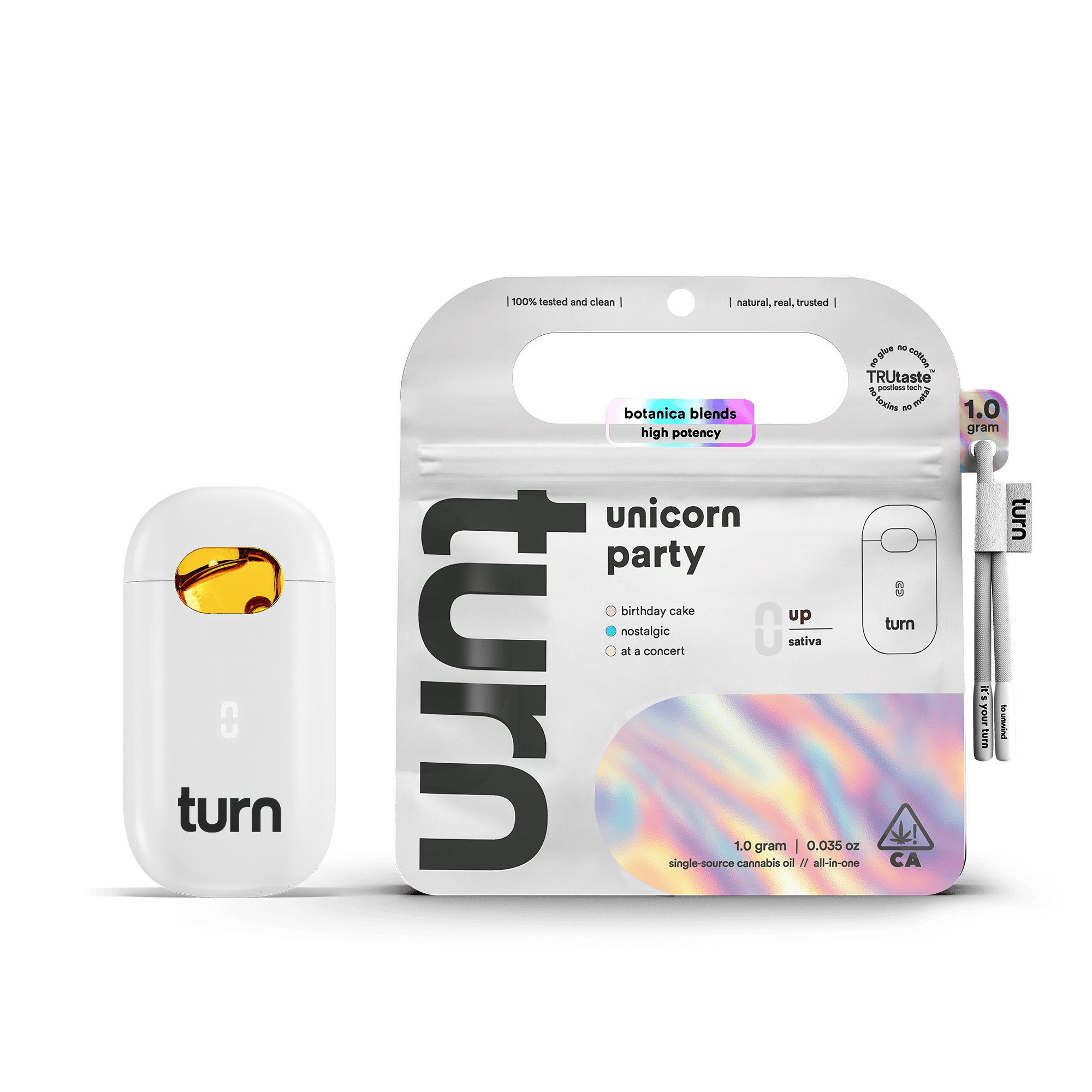 turn - Unicorn Party | Botanica Blends | AIO | Sativa (4) - 1