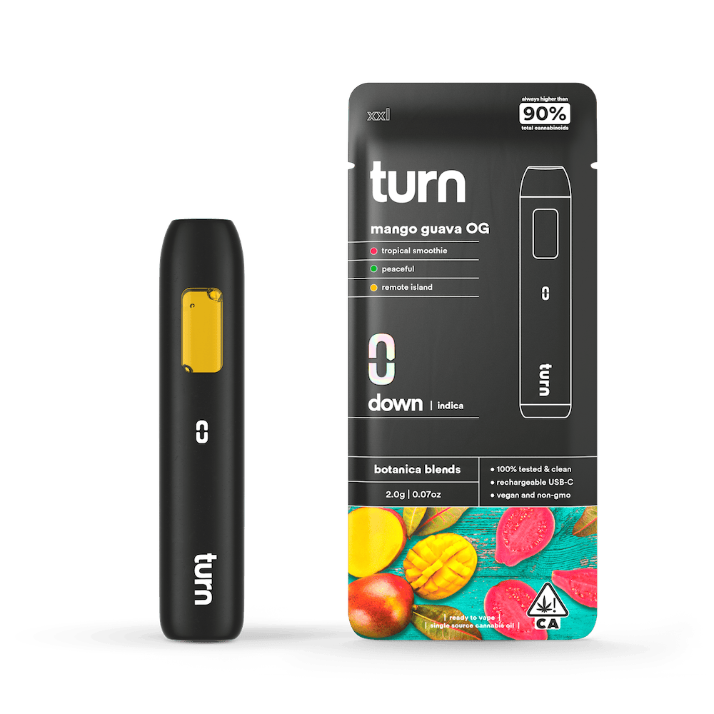 turn - Mango x Guava OG | Botanica Blends | AIO | Indica | 2g - 1