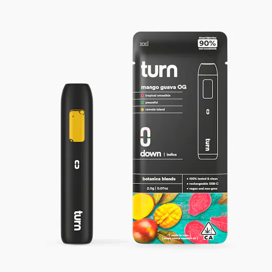 turn - Mango x Guava OG | Botanica Blends | AIO | Indica | 2g - 1