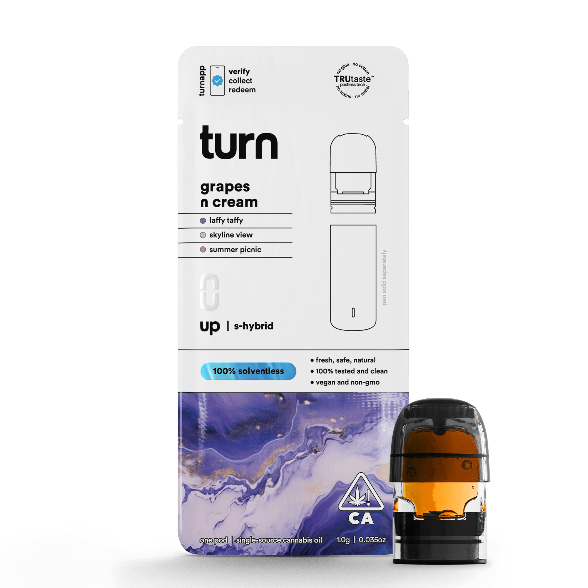 turn - Grapes N' Cream | 100% Solventless | Indica - 1