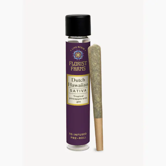 Florist Farms - Florist Farms | Dutch Hawaiian | Live Resin Infused Joints | 1g - 1