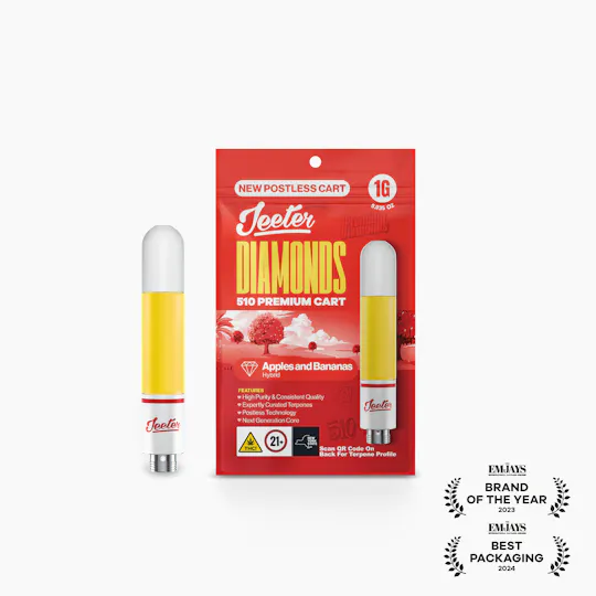 Jeeter - Jeeter | Apples and Bananas | Diamonds 510 Premium Cartridge | 1g - 1