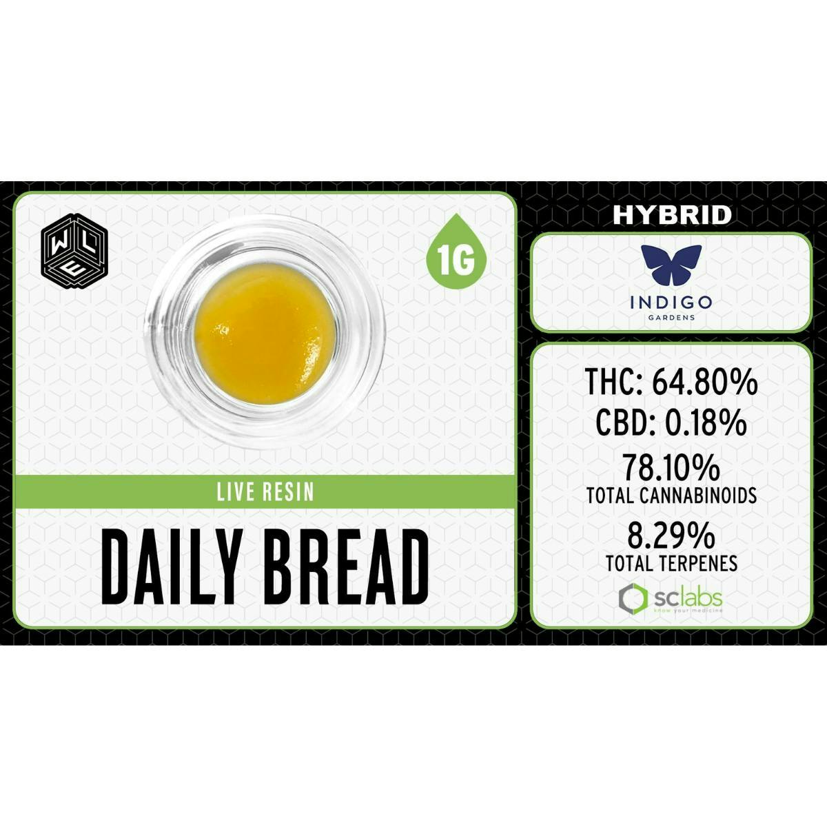 White Label Extracts - Daily Bread | Live Resin Sugar Sauce | 1g - 1