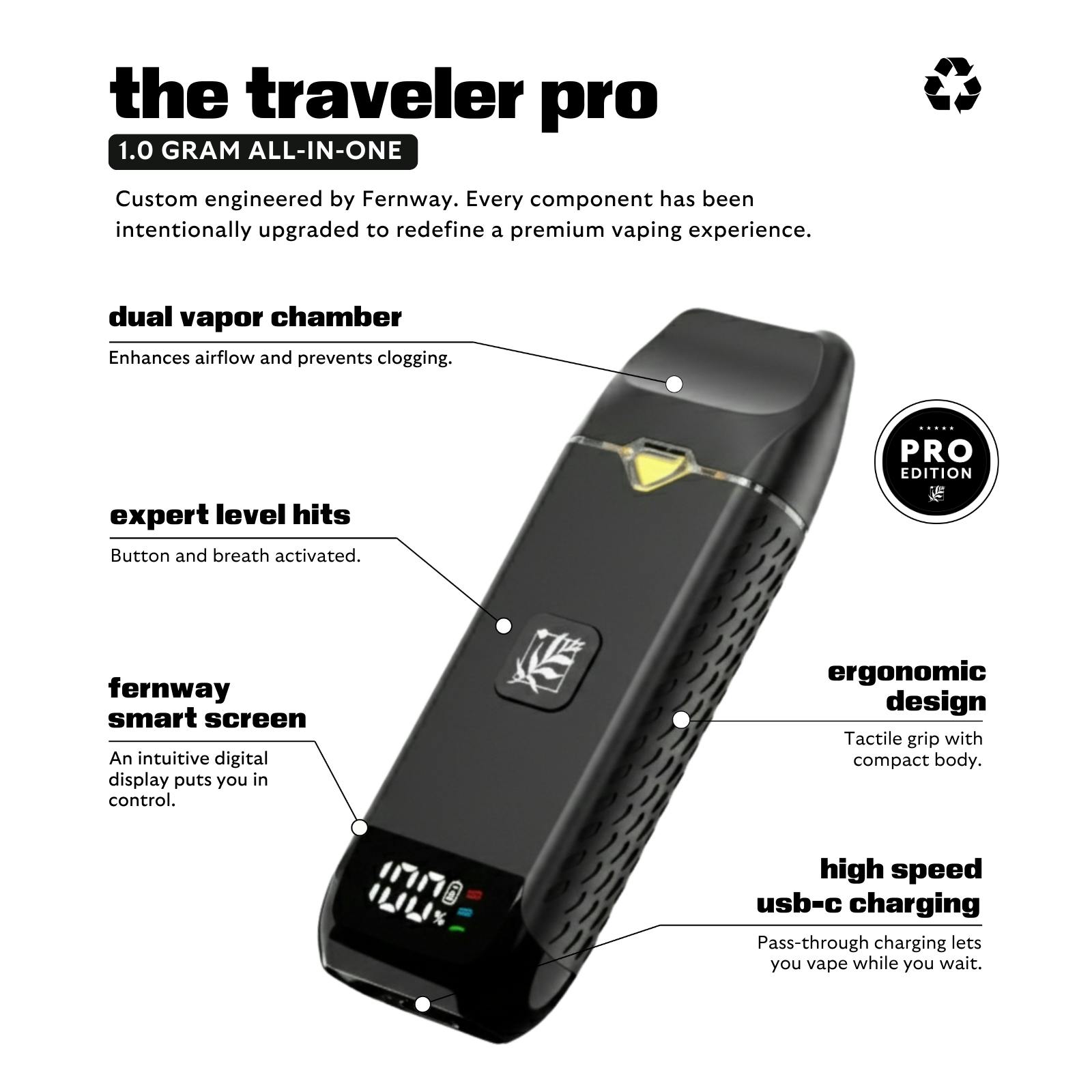 Fernway - Alpine Strawberry | Flavor Line | All-In-One Traveler PRO | 1.0g - 1