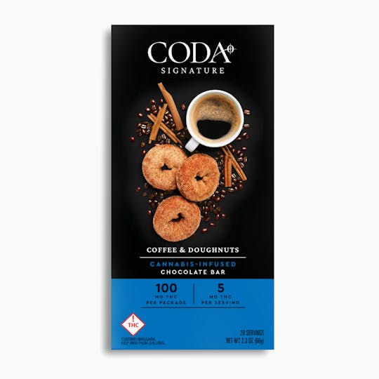 Coda Signature - Coffee & Doughnuts Chocolate | 100mg THC - 1