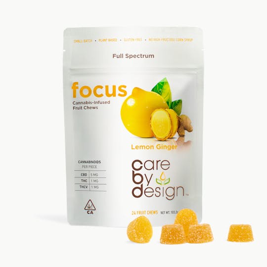 Care By Design - Care By Design | Gummies Lemon Ginger FOCUS 4mg THC 2ct - 1