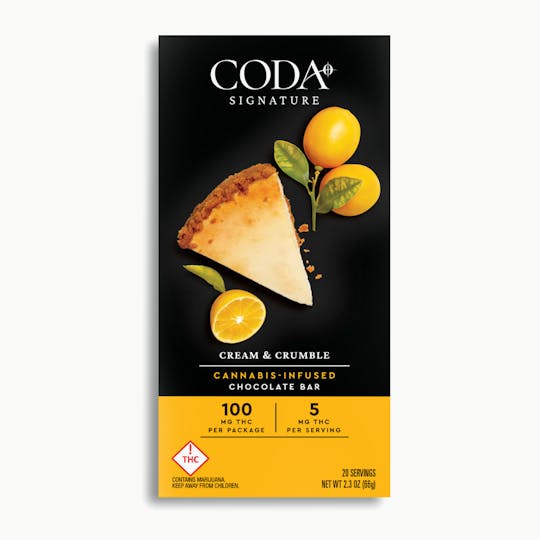 Coda Signature - Cream & Crumble Chocolate | 100mg THC - 1