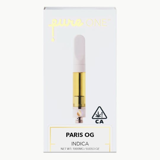 Pure Vape - Pure Cannabis Extract 1g Cartridge - Paris OG - Indica - 1