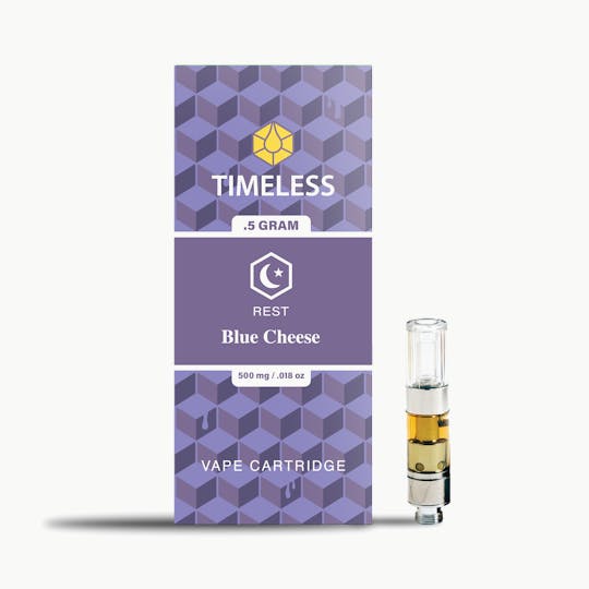 Timeless Vapes - Timeless Blue Cheese 500mg Vape Cartridge (Rest) - 1