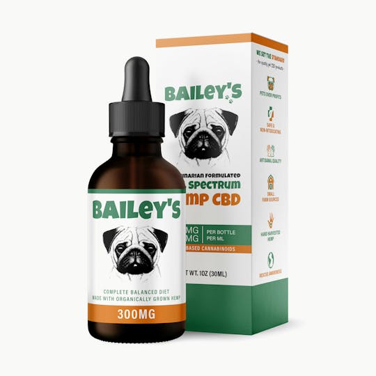 Bailey's CBD - Bailey's 300MG Full Spectrum CBD Oil For Dogs - 1