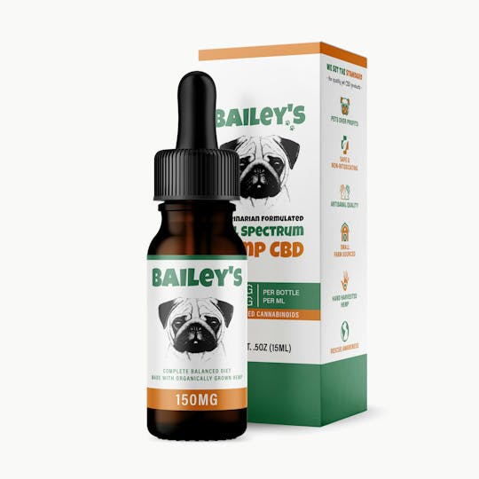 Bailey's CBD - Bailey's 150MG Full Spectrum CBD Oil For Dogs - 1