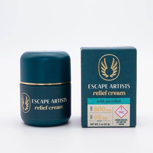 Escape Artists - Escape Artists 20:1 Relief Cream - Menthol (800mg CBD/40mg THC) - 1