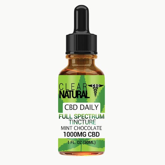 Clear Natural CBD - 1000mg Full Spectrum Tincture - 1