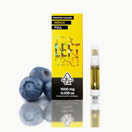 LEFT COAST - Monster Cookies- Premium THC Cartridge 1G - 1