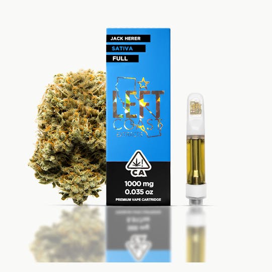 LEFT COAST - Jack Herer- Premium THC Cartridge 1G - 1