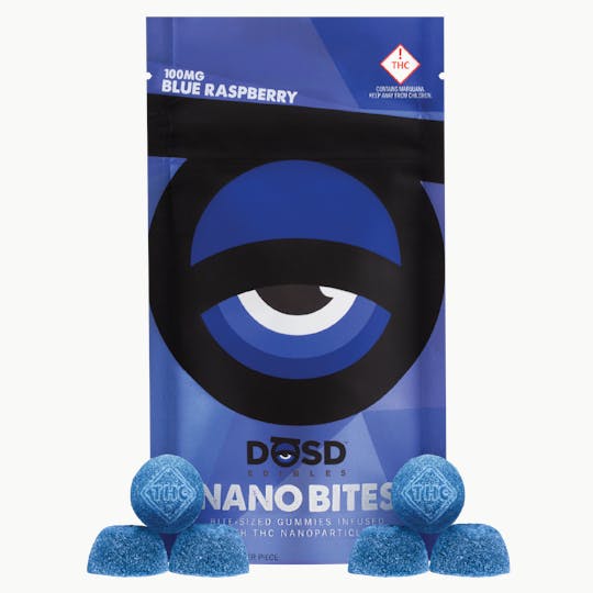 DŌSD Edibles - Nano Bites - Blue Raspberry 100mg - 1