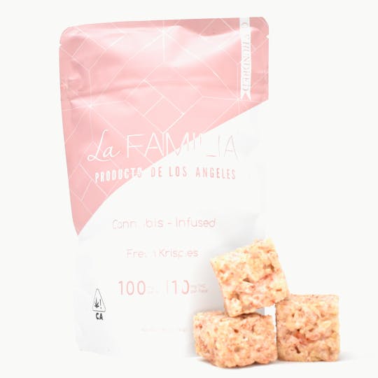Product of Los Angeles - La Familia -Fresa Rice Krispie 100mg - 1