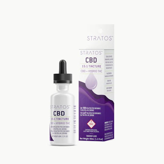Stratos - 15:1 CBD Tincture - Tangerine Flavor - 1