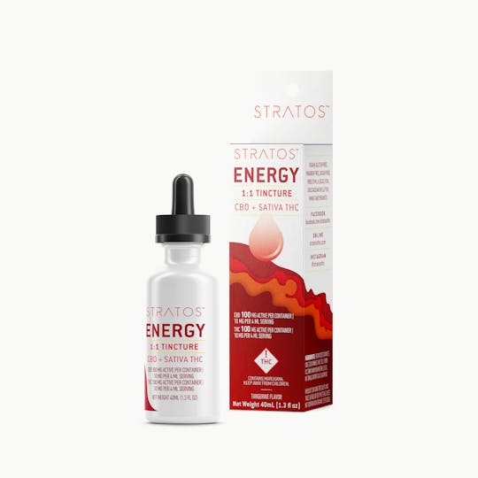 Stratos - Energy 1:1 Tincture - Tangerine Flavor - 1