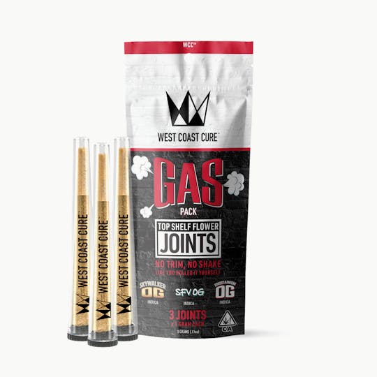 West Coast Cure - Gas Pack - Top Shelf CUREjoint Variety Pack 3 x 1G - 1