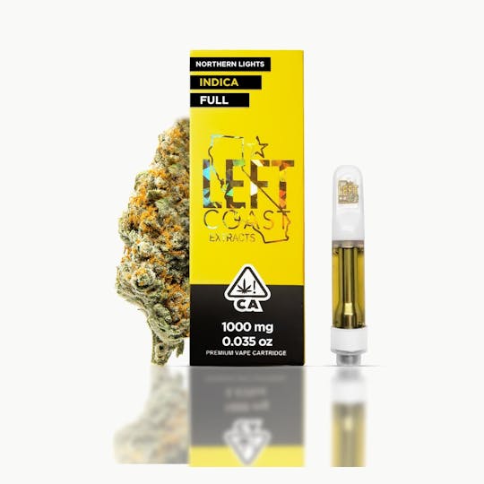LEFT COAST - Northern Lights- Premium THC Cartridge 1G - 1