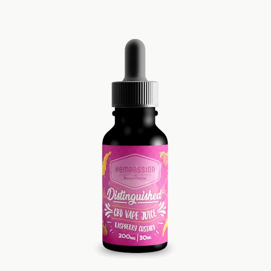 Hempassion - CBD Vape Juice – 30ml – Raspberry Custard – 200mg - 1