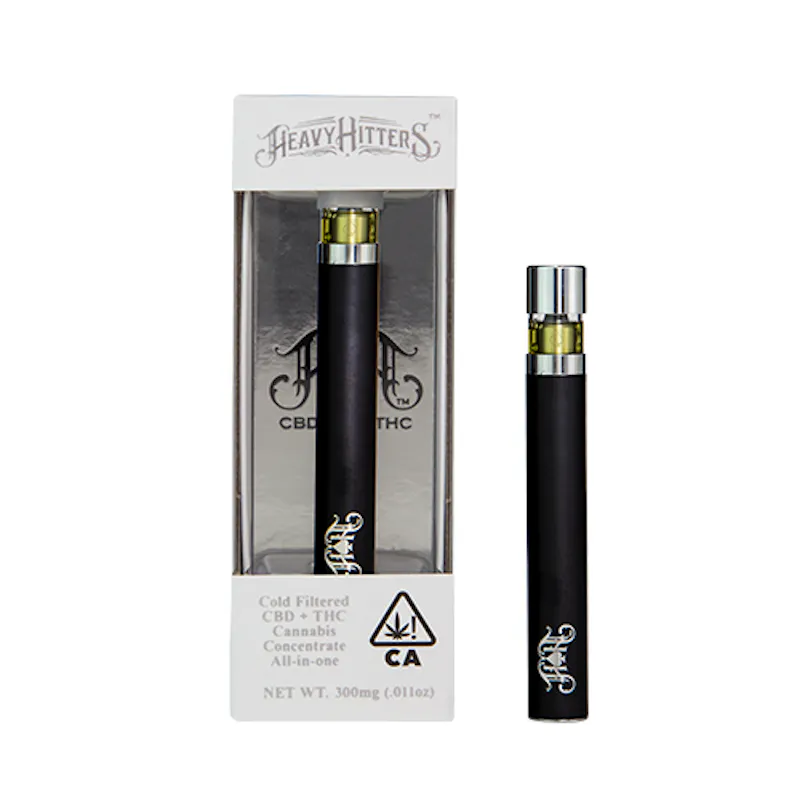 Heavy Hitters AC/DC THC:CBD 1:1 - Ultra Extract High Purity Oil - 0.3G All-In-One Vape