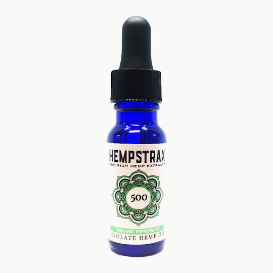Hempstrax - 500mg CBD Isolate Tincture- 7 flavors available - 1