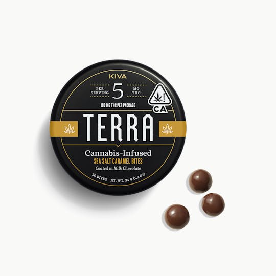 Kiva Confections - Terra Sea Salt Caramel Bites - 100mg - 1