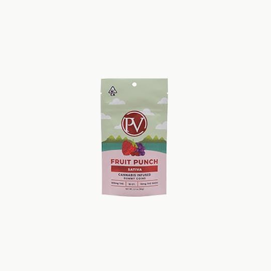 Platinum Vape - Platinum Vape Fruit Punch Gummy Coins (10ct/100mg) - 1