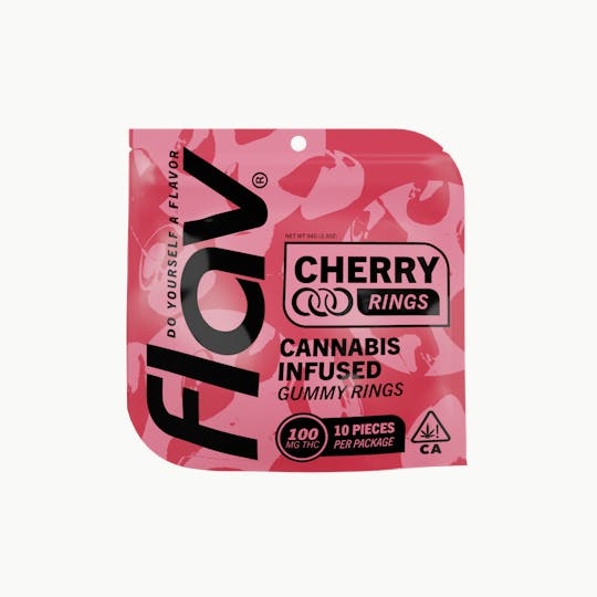 Flav - Gummies - Cherry Rings 100mg - 1
