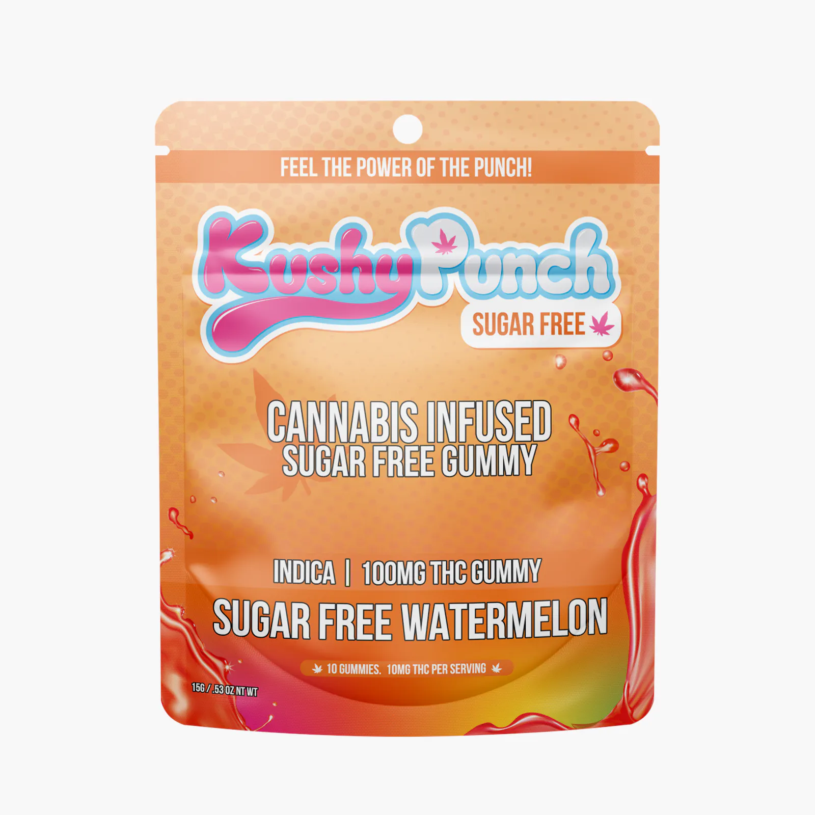 SUGAR FREE INDICA Watermelon Gummy 100mg