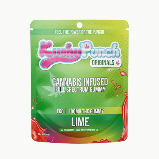 Kushy Punch - Kushy Punch - TKO Lime Gummy 100mg - 1