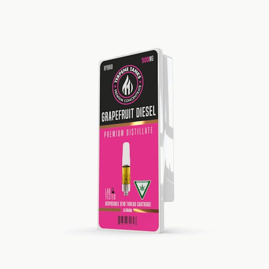 Terpene Tanks - Terpene Tanks Grapefruit Diesel 510 C-Cell .5g - 1